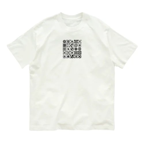 図形 オーガニックコットンTシャツ