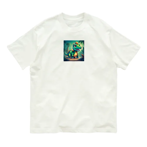 かわいい恐竜 オーガニックコットンTシャツ