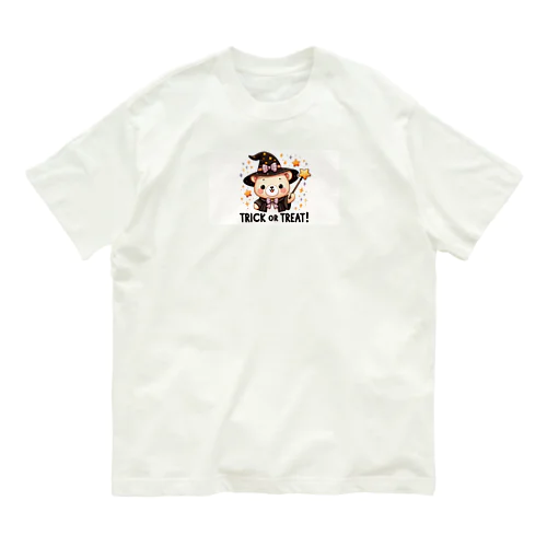 ハロウィンのクマウィン Organic Cotton T-Shirt