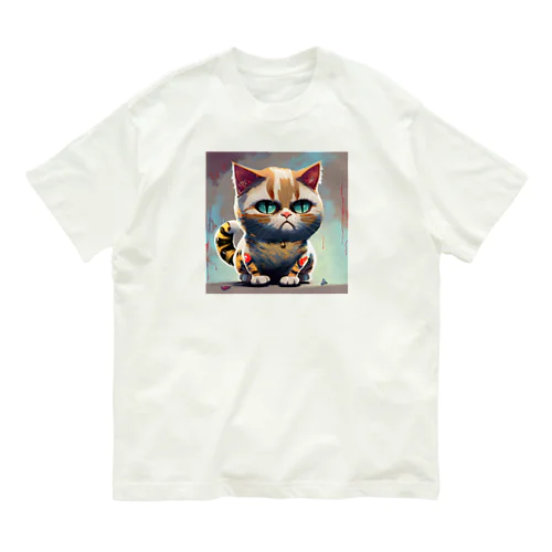 猫のタイガーくん オーガニックコットンTシャツ