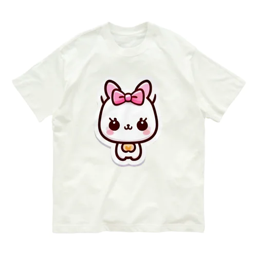 癒しの白猫グッズ～あなたの心にふれる白い天使～ Organic Cotton T-Shirt