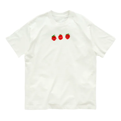 いちごをさけぶいちご Organic Cotton T-Shirt