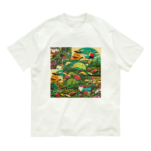 緑多き世界 Organic Cotton T-Shirt