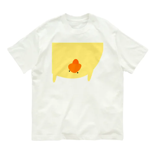 ひょっこり逆さヒヨコ　 Organic Cotton T-Shirt