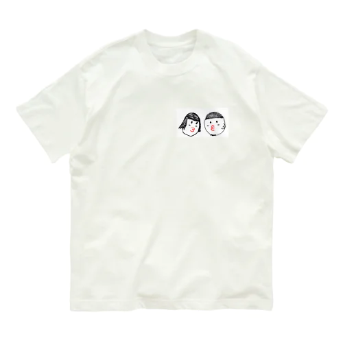 しゅむしゅむ君としゅむしゅむちゃん オーガニックコットンTシャツ