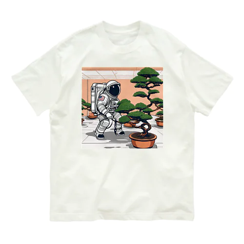 スペース盆栽 オーガニックコットンTシャツ