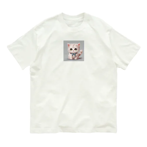 かわいいネコイラストグッズ Organic Cotton T-Shirt