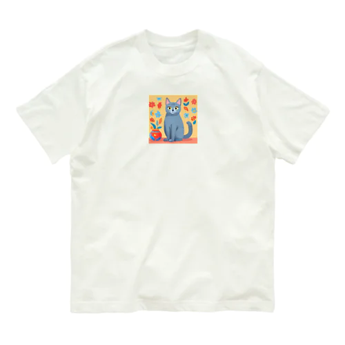 ロシアンブルー Organic Cotton T-Shirt