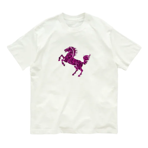 馬　sequinspink Organic Cotton T-Shirt