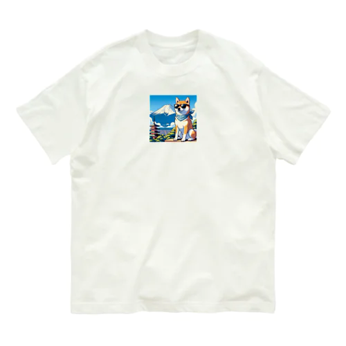 サングラス犬　【銀次郎】 Organic Cotton T-Shirt