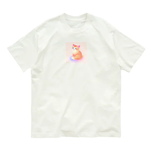 こねこ オーガニックコットンTシャツ