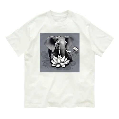 蓮の花と共に Organic Cotton T-Shirt