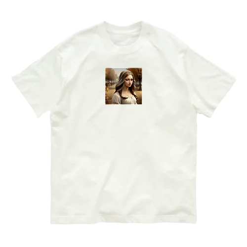 秋の幻想美少女(絵画風) Organic Cotton T-Shirt