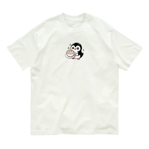 ペンギンバリスタのラテアート Organic Cotton T-Shirt