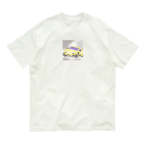 人気！水彩画風スポーツカー Organic Cotton T-Shirt