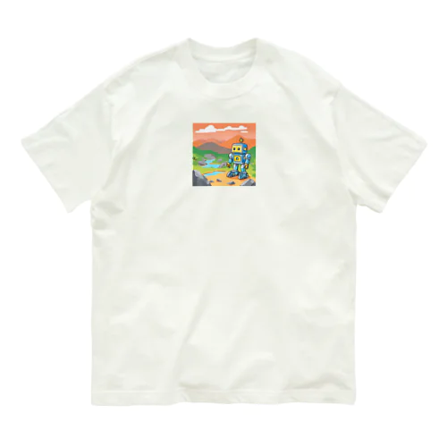 岩手の銀山探索ロボット オーガニックコットンTシャツ