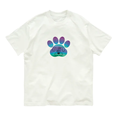 I love dogs わんちゃん好きさんへ オーガニックコットンTシャツ