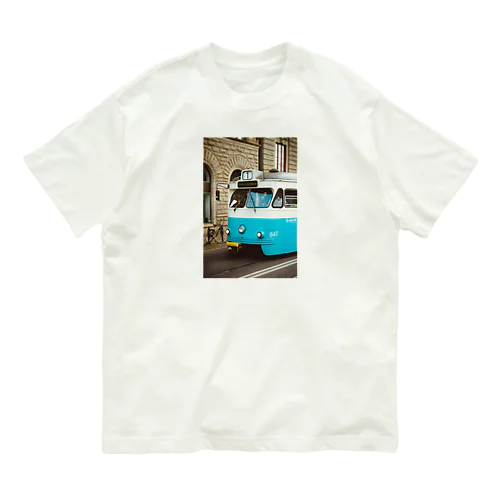 電車風景 オーガニックコットンTシャツ