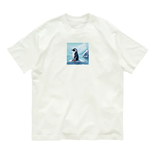 イラストのペンギン オーガニックコットンTシャツ