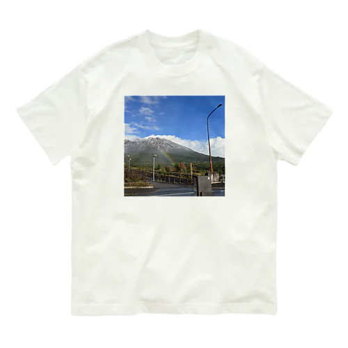 旅の風景（虹） Organic Cotton T-Shirt