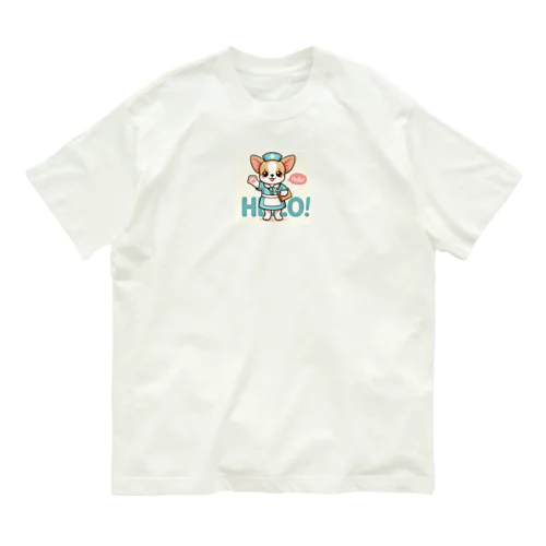 看護師チワワ７ オーガニックコットンTシャツ