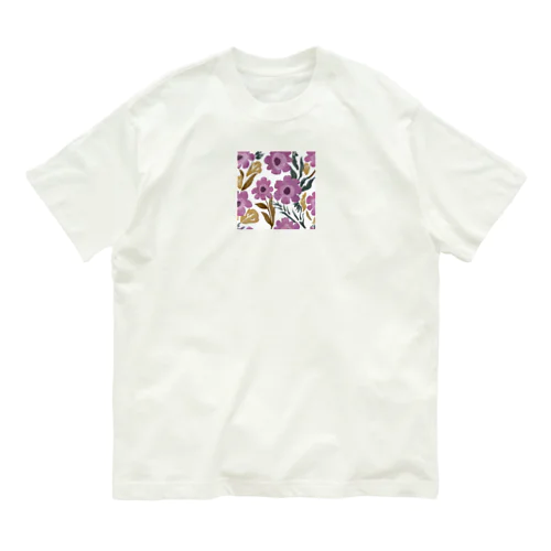 お花グッズ オーガニックコットンTシャツ