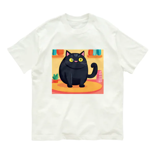 ぽて黒猫 Organic Cotton T-Shirt