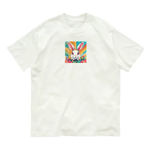 (*≧3≦)ウサギのグッズ Organic Cotton T-Shirt