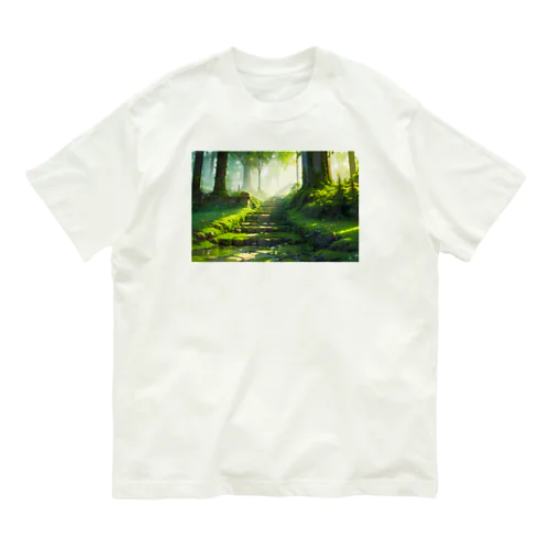 Green Green Journey　〜陽光に照らされた新緑の旅〜　No.2　「緑風の誘い」 Organic Cotton T-Shirt