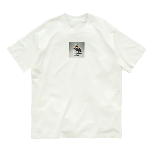 ハシビロコウ×ダンス Organic Cotton T-Shirt
