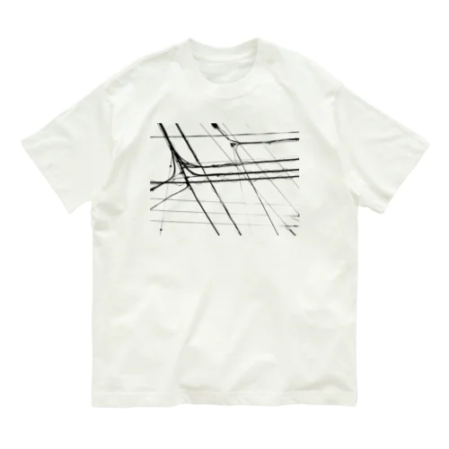 電線1 オーガニックコットンTシャツ