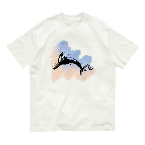 クジラ宙返り Organic Cotton T-Shirt