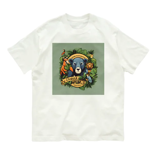 動物たちのロゴマークグッズ Organic Cotton T-Shirt