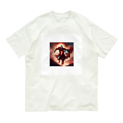 不屈の真紅の戦士 Organic Cotton T-Shirt