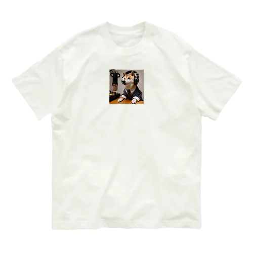 柴犬ラジオ オーガニックコットンTシャツ