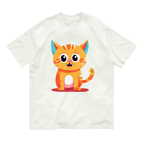 かわ猫(*ΦωΦ*) Organic Cotton T-Shirt