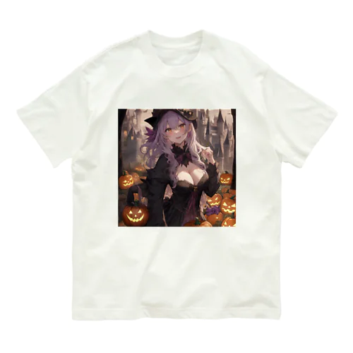 ハロウィン魔女 オーガニックコットンTシャツ