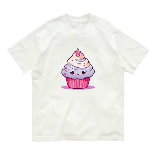 可愛いカップケーキ Organic Cotton T-Shirt