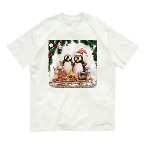 ペンギン七面鳥 オーガニックコットンTシャツ