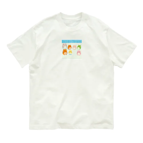 ずんぐりむっくり オーガニックコットンTシャツ