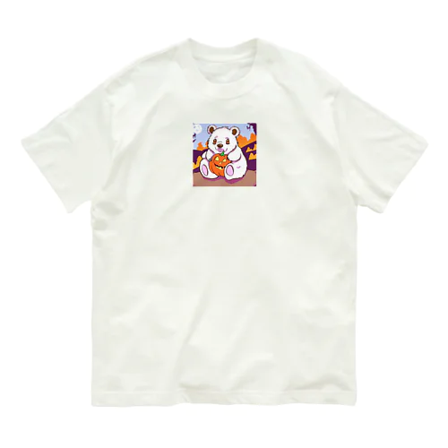 ハロウィンクマちゃん🎃 Organic Cotton T-Shirt