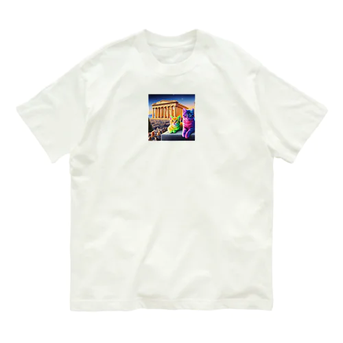 パルテノン神殿のキャッツ Organic Cotton T-Shirt