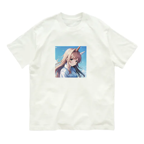 ユニコーンgirlのグッズ オーガニックコットンTシャツ