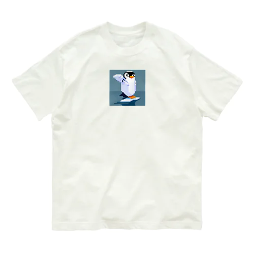 【ペンギン】ドット絵あにまるさん オーガニックコットンTシャツ