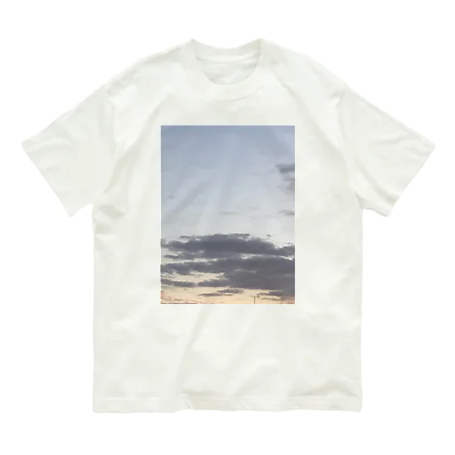 夕焼け､､､3 オーガニックコットンTシャツ