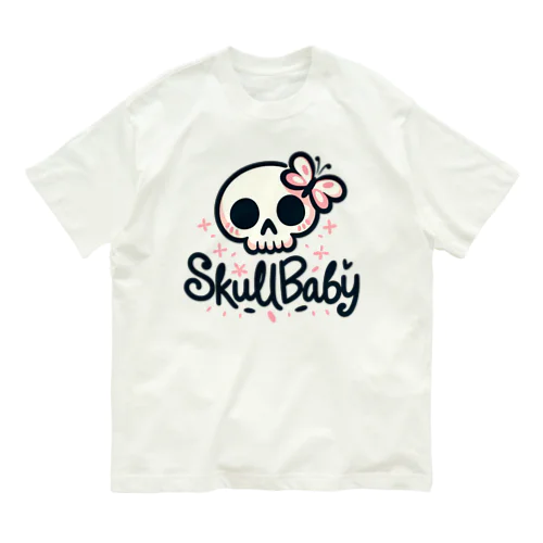 キュートで可愛いSKULLBABY オーガニックコットンTシャツ