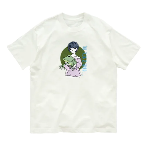 カエル好きな女の子 Organic Cotton T-Shirt