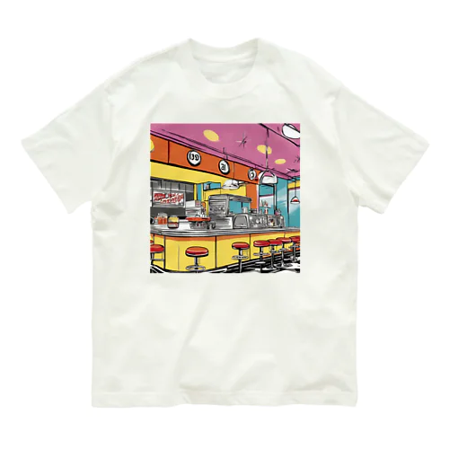 50'sのダイナー オーガニックコットンTシャツ