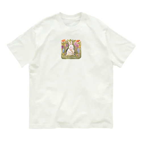 ウサギの遠足 Organic Cotton T-Shirt