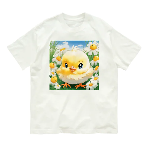 ひよこの赤ちゃん 01 オーガニックコットンTシャツ